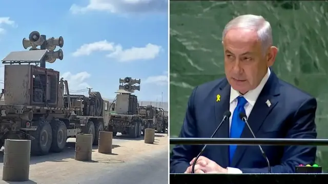 gazzede yeni zulum soykirimci netanyahunun bmdeki konusmasi hoparlorle dinletilecek wV86GWwy
