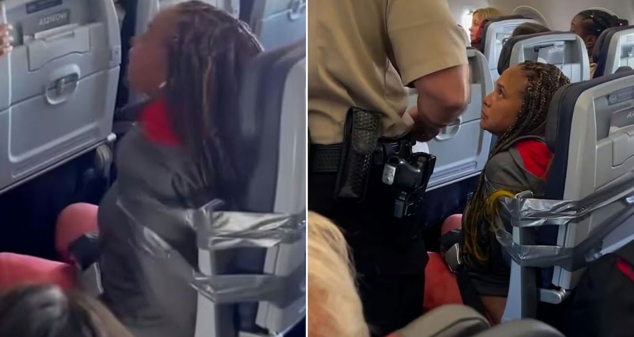 ucagi birbirine katan yolcu koltuga bantlandi 9Fnf3d9m