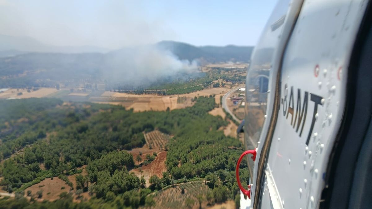 Muğla’da Tarım Arazisinde Yangın