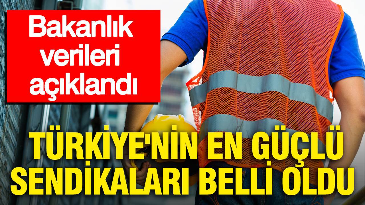 Bakanlik verileri aciklandi turkiyenin en guclu sendikalari belli oldu TIgkZZjN